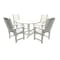 Highwood Usa Lehigh 5pc Round Outdoor Patio Furniture Dining Set AD-DNL48-WHE - alternate 1